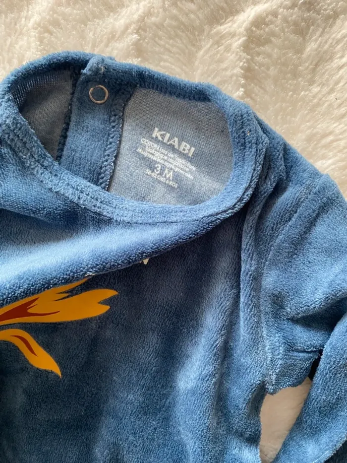 Pyjama velour dragon kiabi - photo numéro 3