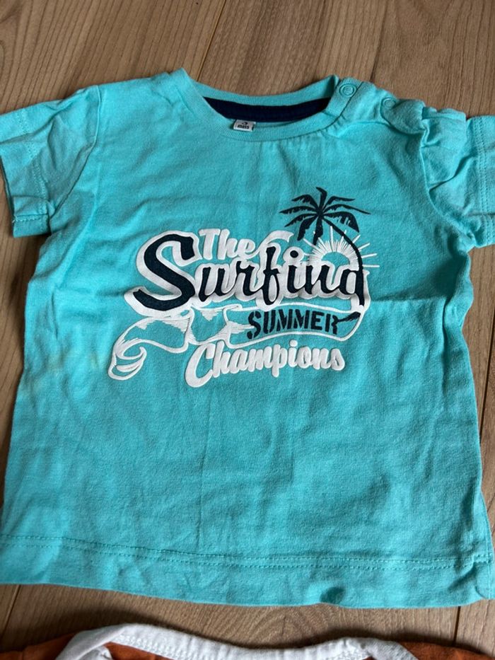 Lot de 2 tee-shirts 3 mois - photo numéro 2