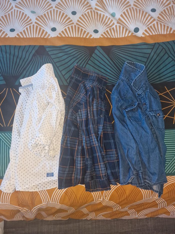 Lot de 3 chemises manche longue