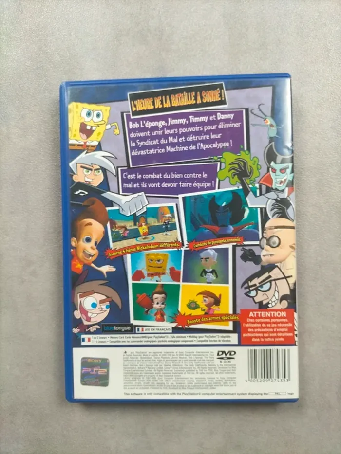Jeu PS2 – Bob l’Éponge et ses amis : Un pour tous, tous pour un ! - photo numéro 2