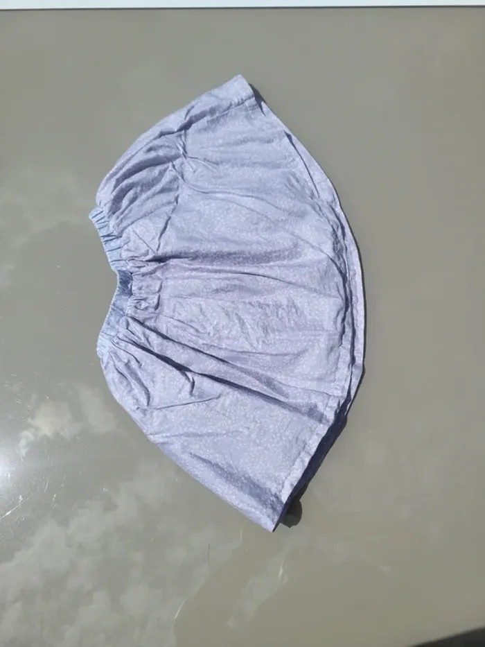 Jupe bleu réversible gris 8 ans