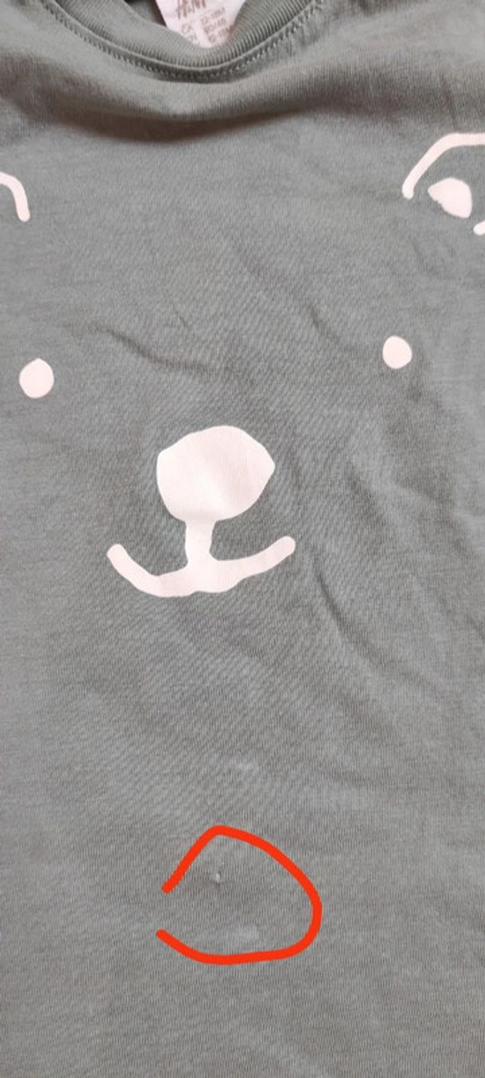 Short en jean et tee-shirt H&M 12-18 mois 86 cm - photo numéro 5