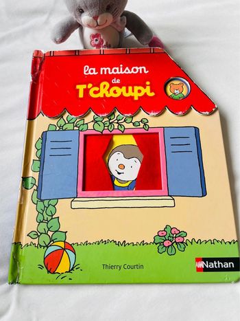 Livre à volet à rabat animation tchoupi La maison de tchoupi vintage