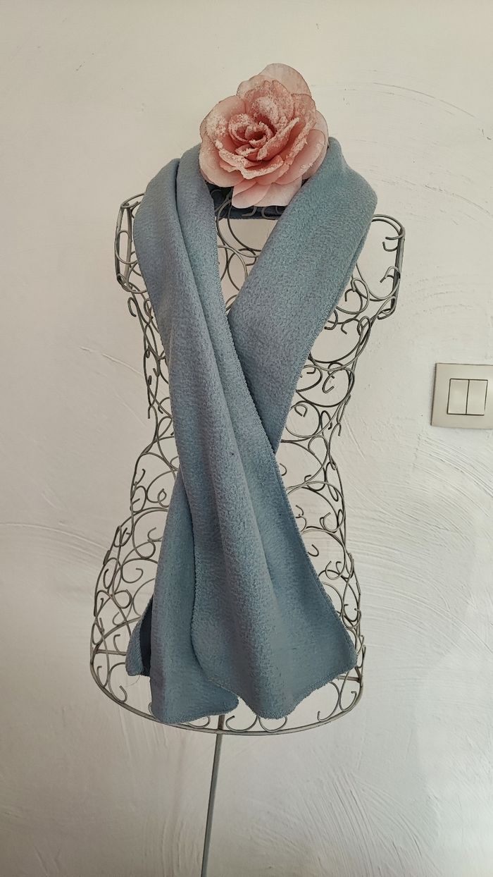 Écharpe polaire bleu