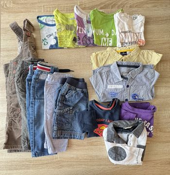Lot de 15 pièces garcons 9 mois plusieurs marques