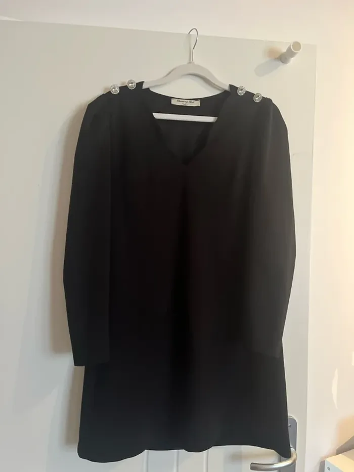 Robe noir strass