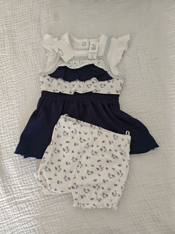 Ensemble Robe + Short Printemps/Été - NEUF