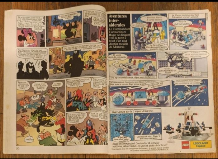 Ancien journal de mickey avec cadeau étoile magique N°1843 - 1987 vintage - photo numéro 5