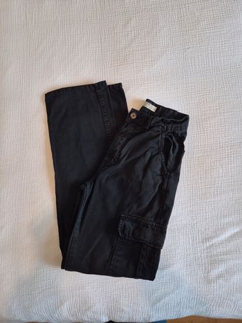 Cargo femme / fille Stradivarius noir taille 34