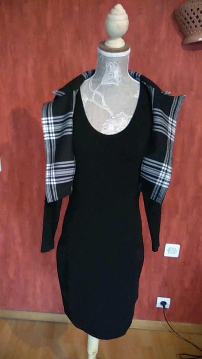 Robe moulante 2 en 1 avec effet blazer - photo numéro 5