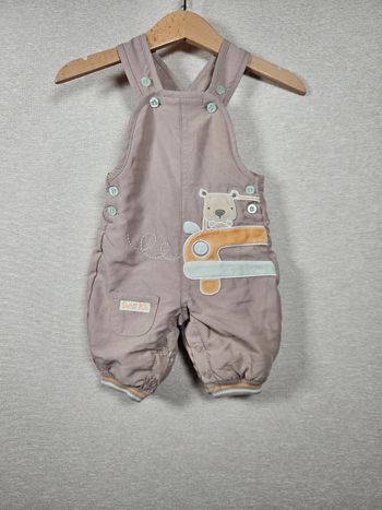 Salopette chaude ours 1 mois