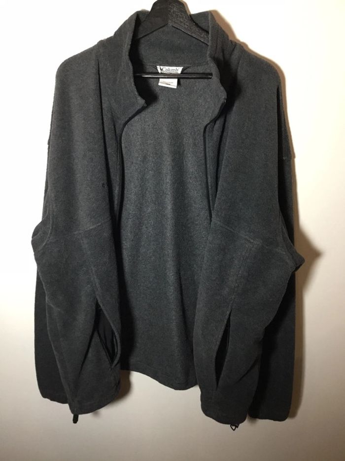 Veste polaire pour homme Columbia gris foncé taille XXL 088 - photo numéro 2