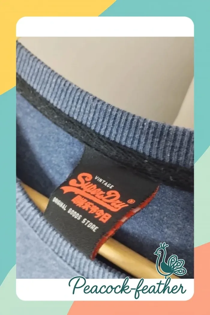 T-shirt Superdry bleu M - photo numéro 5