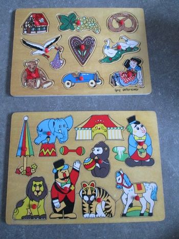 Lot puzzles encastrables