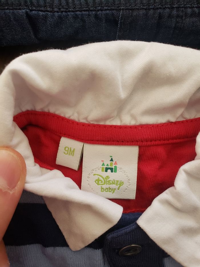 Ensemble salopette + polo Mickey Disney Orchestra 9 mois - photo numéro 2