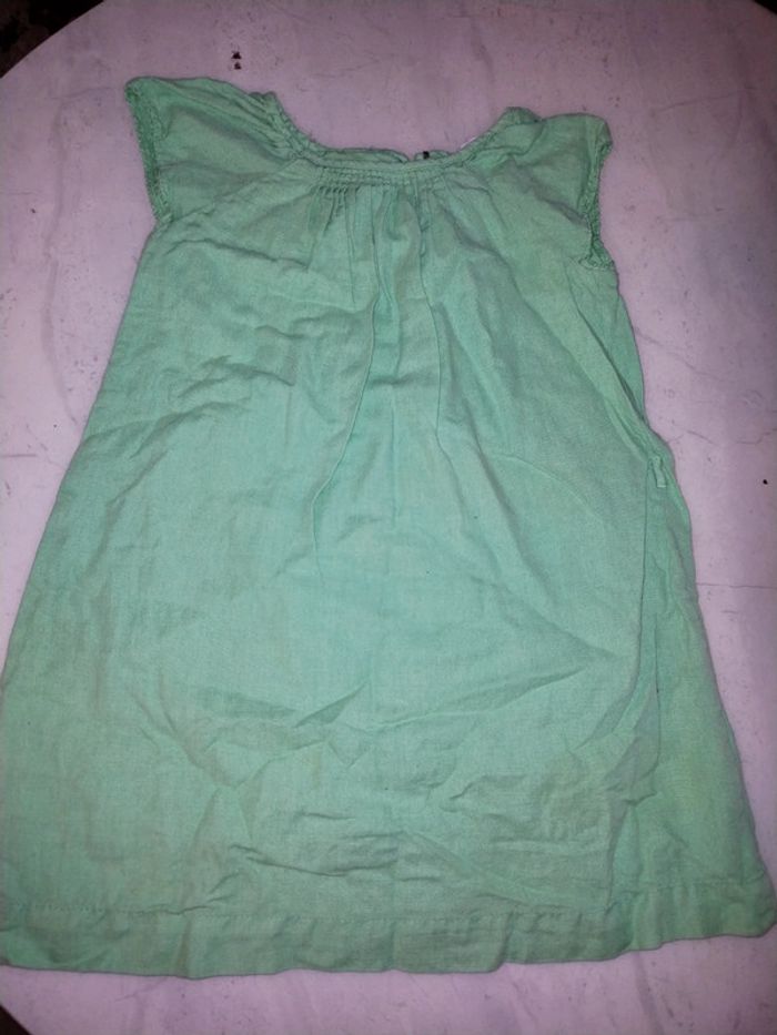 Robe verte Zara 3/4 ans