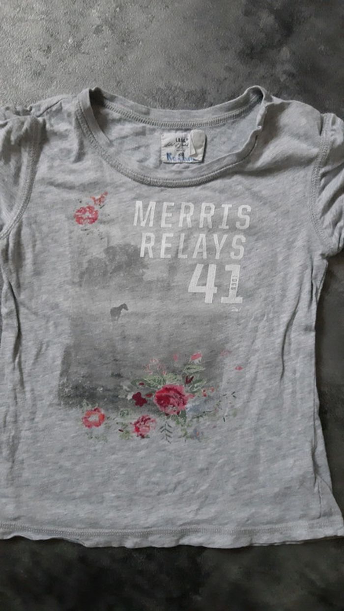 2 t-shirts manches courtes fille 100% coton - photo numéro 7