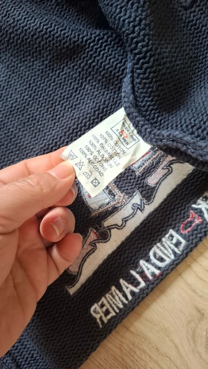 Gilet 12mois "Week-end à la mer" TBE - photo numéro 4