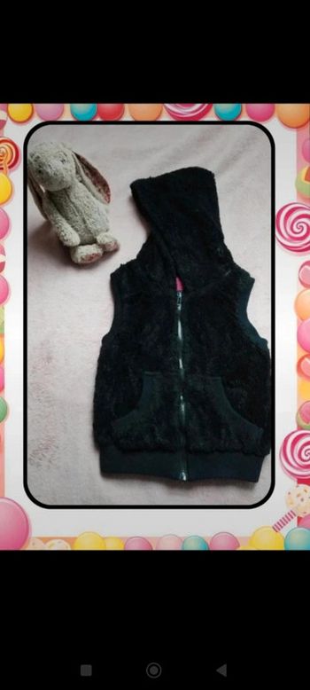 Veste à capuche sans manche 10 ans