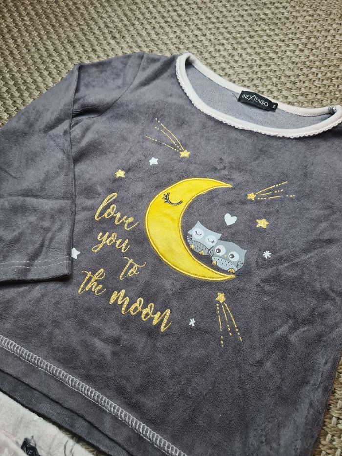 Pyjama Deux Pièces Polaire Pour Enfants 2-12 Ans - Haut Peluche + Pantalon, Chaud, Confortable