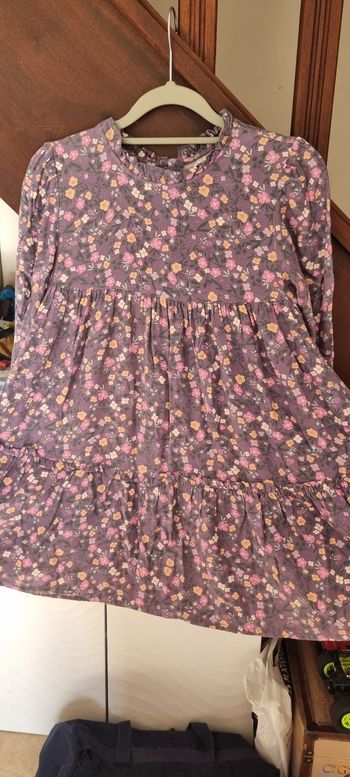 Robe fleurie manches longues 