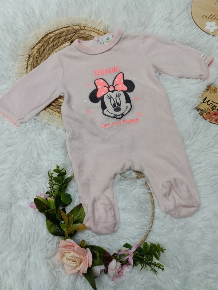 Pyjama Minnie velours 3 mois