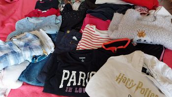 1 lot 26 vêtements 8 ans fille