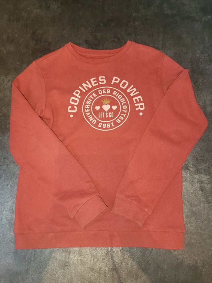 Sweat fille 10 ans vertbaudet très bon état