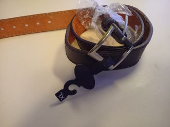 Ceinture marron marque jeans croûte de cuir taille xl42/44