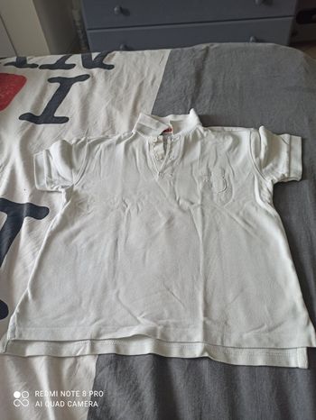 Polo blanc 8 ans