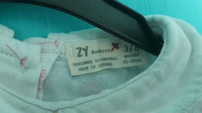 Robe évasée blanche et rose neuve - photo numéro 5