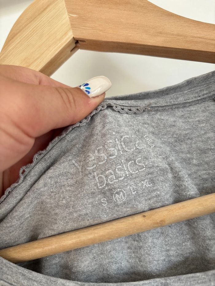t-shirt gris yessica taille M - photo numéro 2