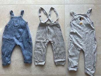 3 salopettes bébé garçon 18 mois