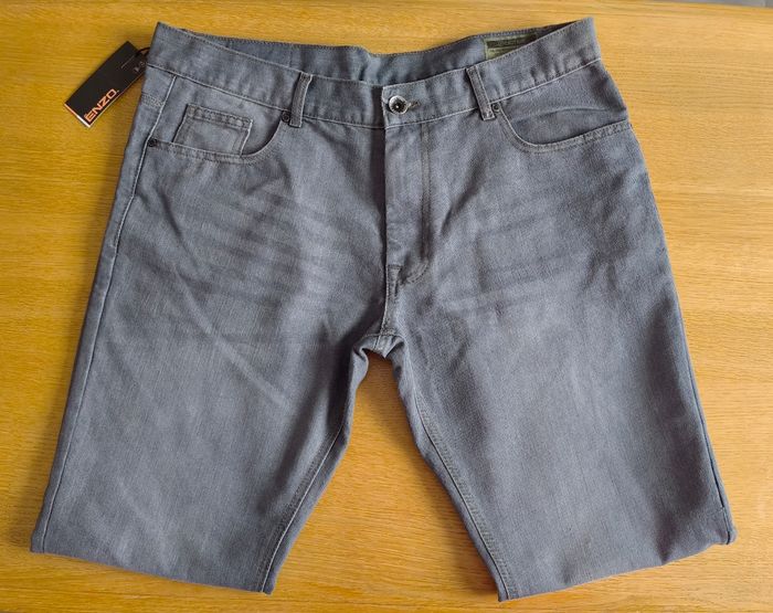 🌴 Jean homme - Gris - Ze Enzo - T46 🌴 - photo numéro 5