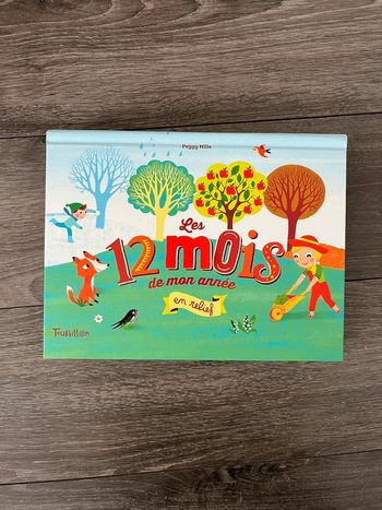 Livre les 12 mois en relief.