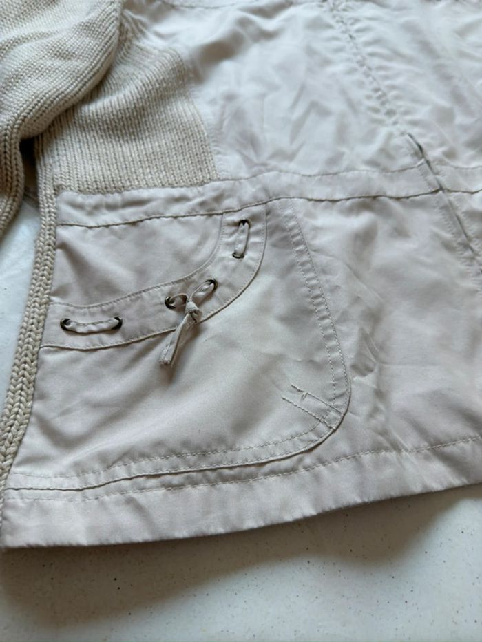 Veste beige marque Affinités by Armand Thierry - photo numéro 6