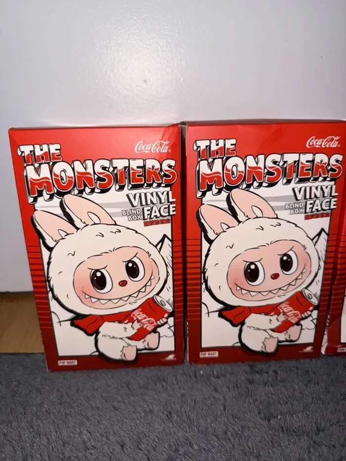 Lot de Pop Mart Labubu The monsters Vinyl Face Coca cola - photo numéro 3