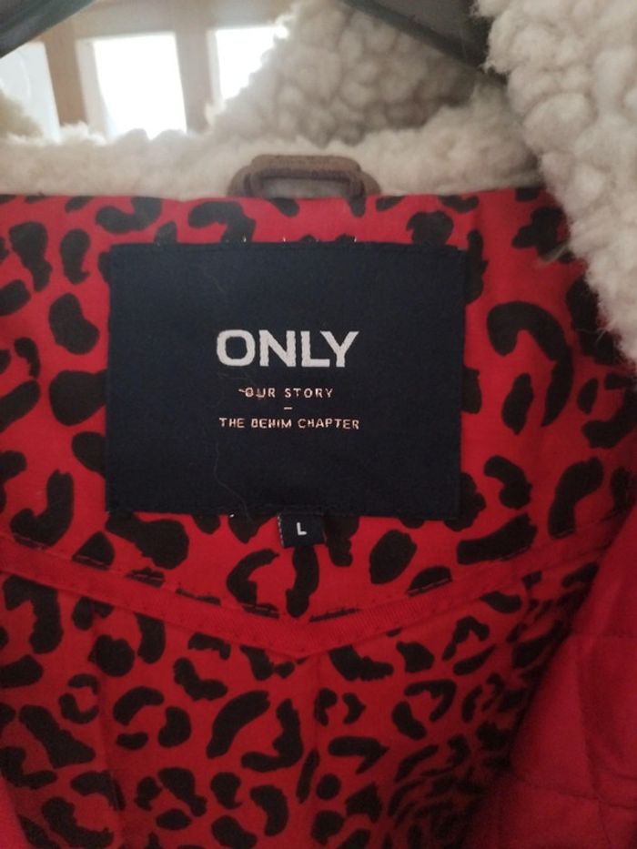 Manteau only rouge - taille L - photo numéro 2