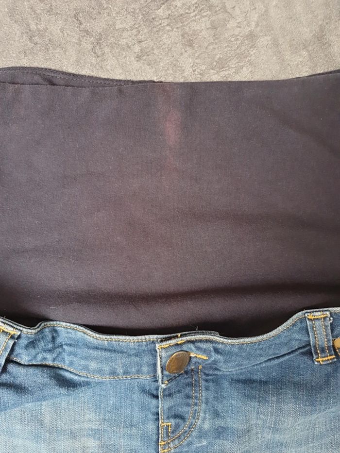 Lot 2 jupes de grossesse en jeans taille 40 très bon état - photo numéro 12