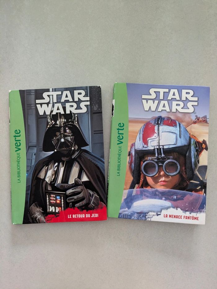 Lot de 2 livres Star Wars bibliothèque Verte