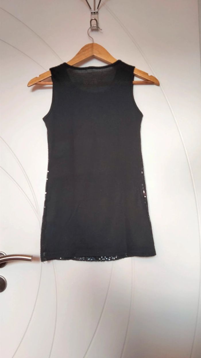 Débardeur noir à sequins vintage - photo numéro 3