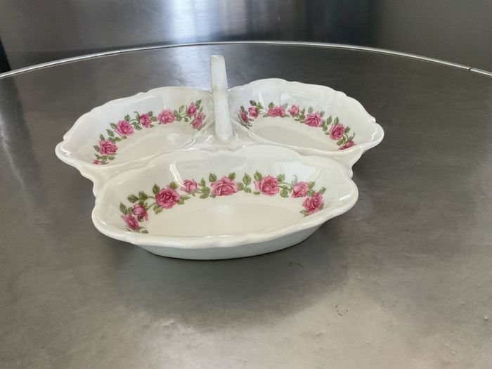 Serviteur mendiant en porcelaine Roses créations Baud - photo numéro 3