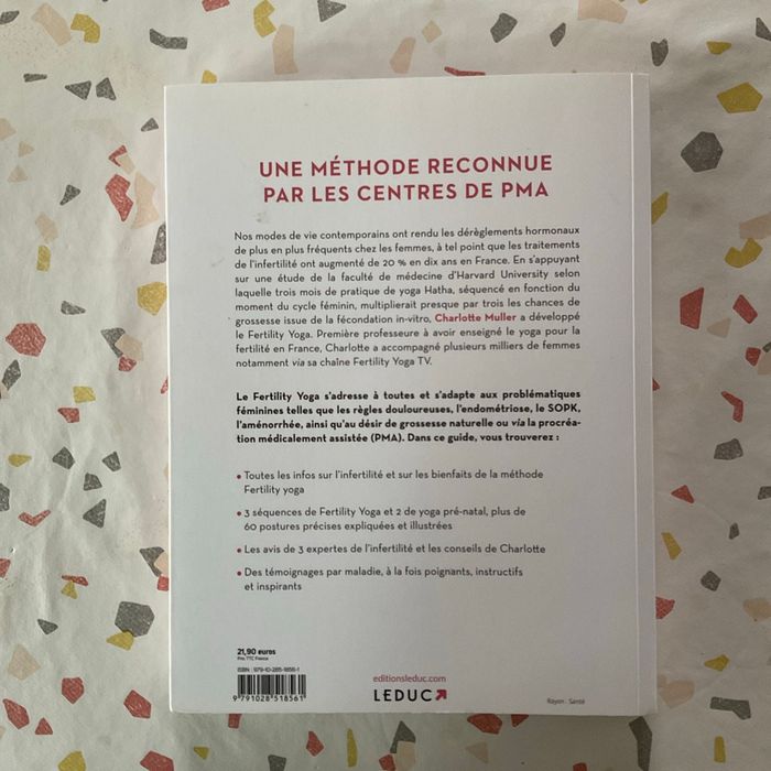 Livre Fertility yoga Charlotte Muller - photo numéro 2