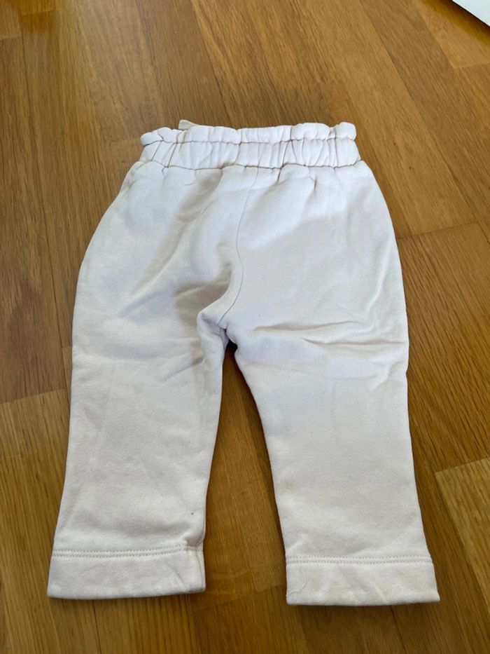 Lot de 2 joggings fille Tape à l’œil taille 12 mois marine pailleté et rose - photo numéro 6