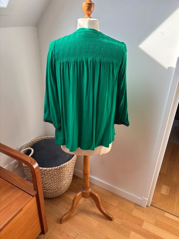 Blouse manches 3/4 vert Brésil  - Ba&sh - S - photo numéro 7