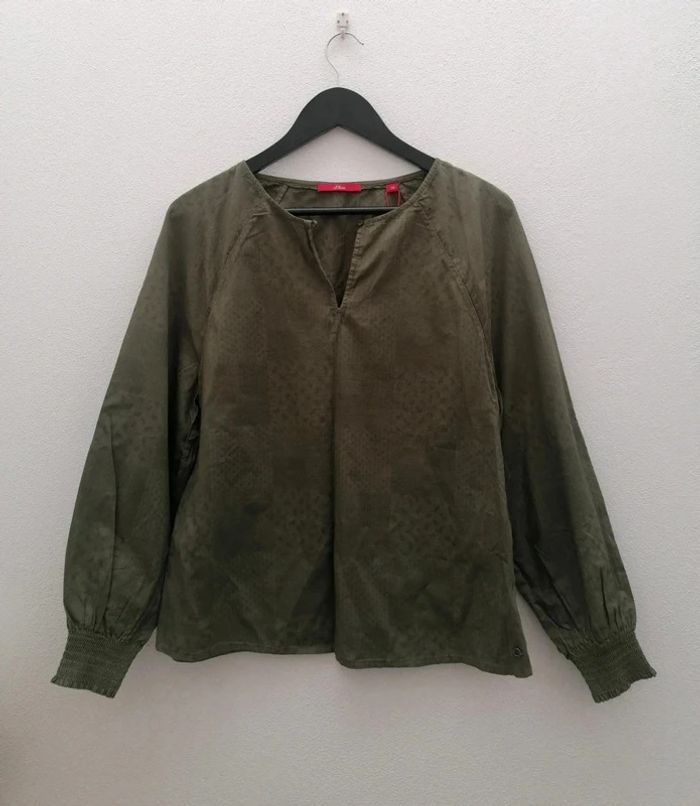 Blouse verte, taille S. - photo numéro 2