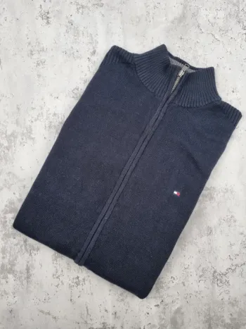 Veste zippée noire Tommy Hilfiger – Taille L Homme (mesures en photos)