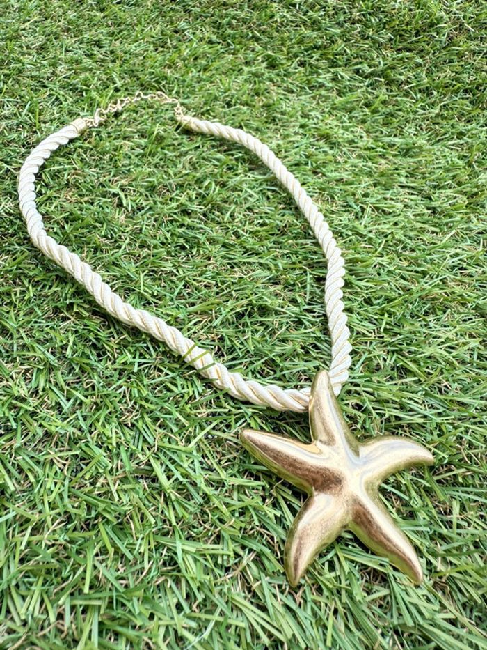 Collier tressé étoile - photo numéro 2