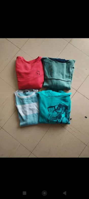 Lot de 4 sweat garçon 10 ans