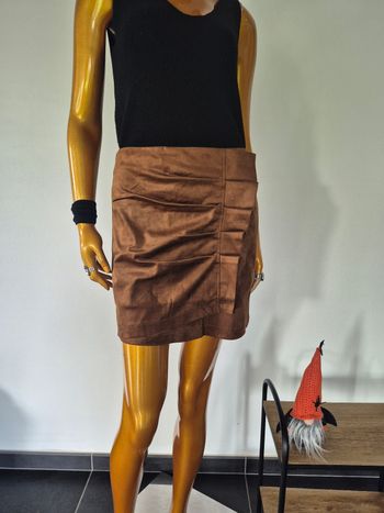 Jupe Femme Marron Plissée taille XL/42